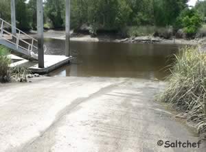 white oak creek boat ramp along route 17